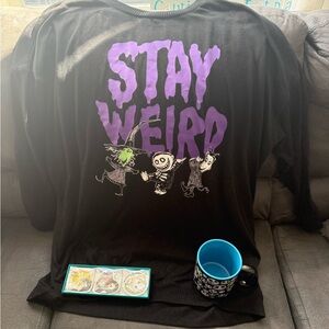 Sleep shirt mug and trinket tray set